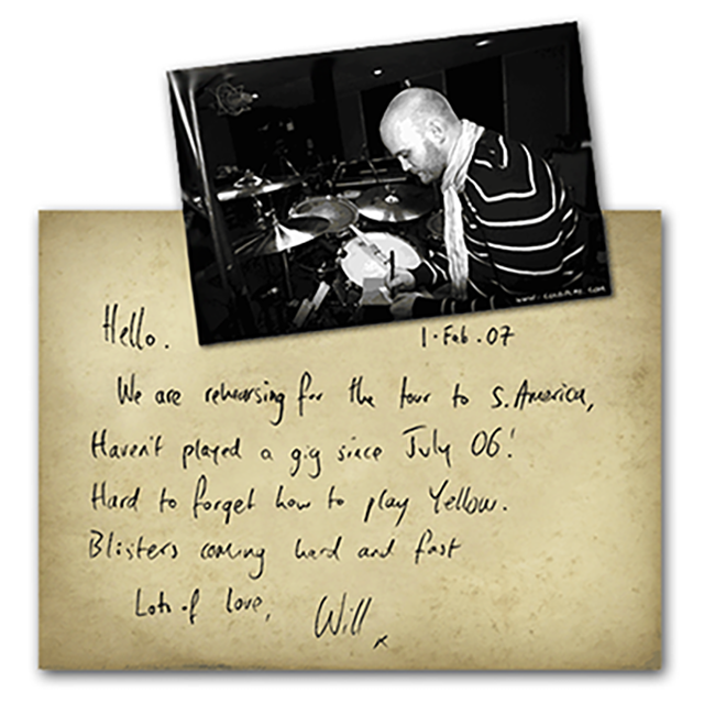 A postcard message of Will telling the recipient that he hasn't played for a while and is unsure of how to play yellow